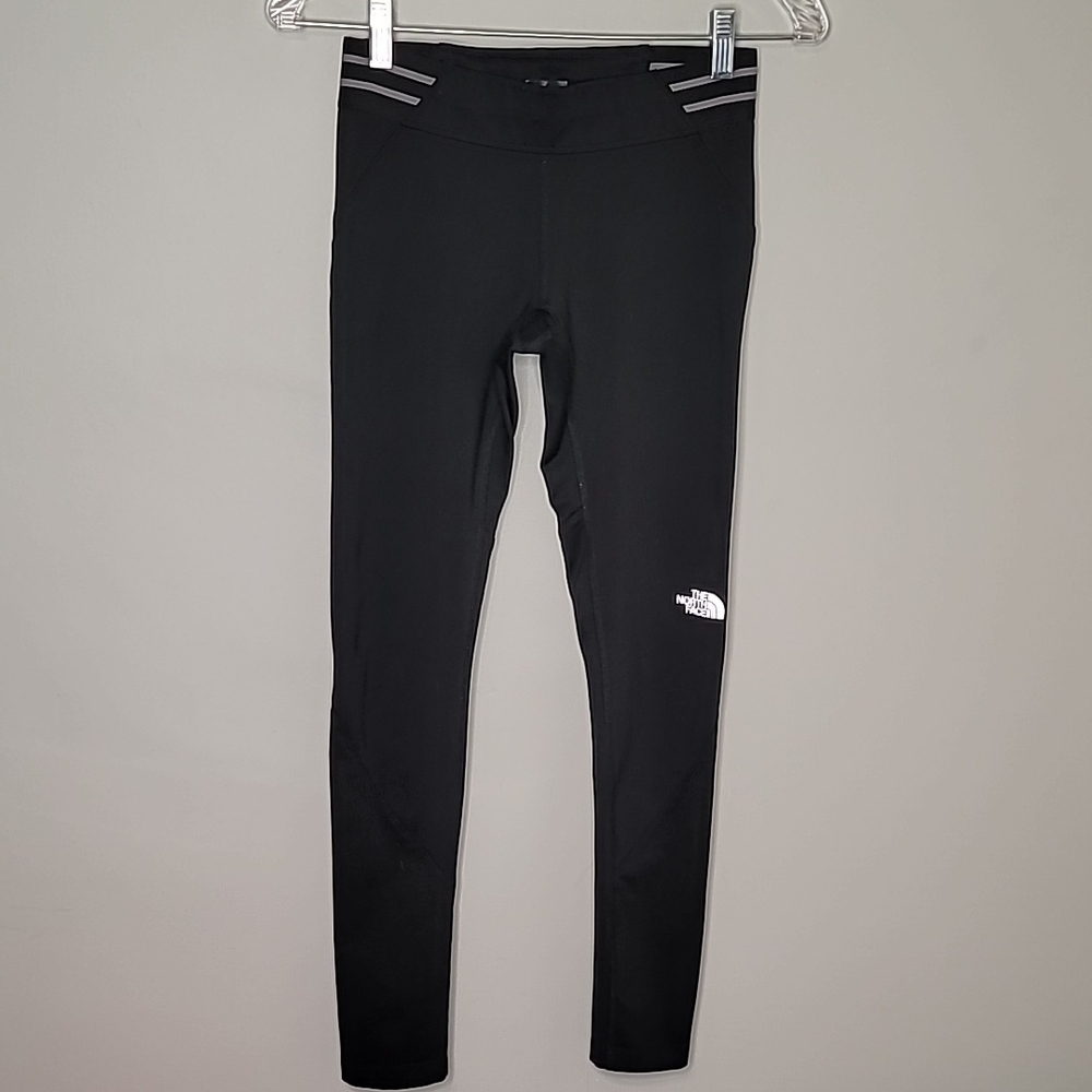 The North Face Size Small Reflective Black Leggings zipper ankles